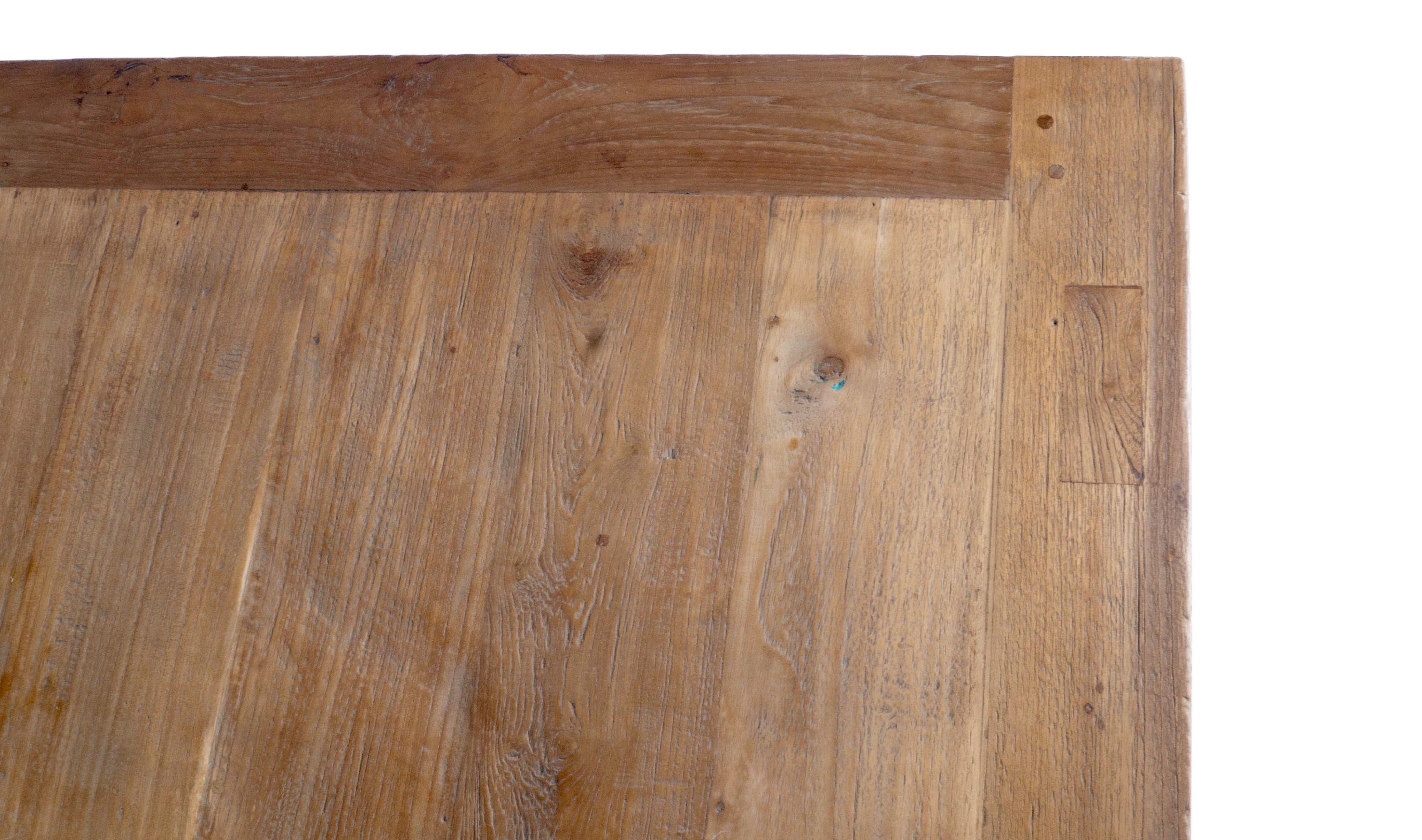 Modernist Dining Table in Reclaimed Elm