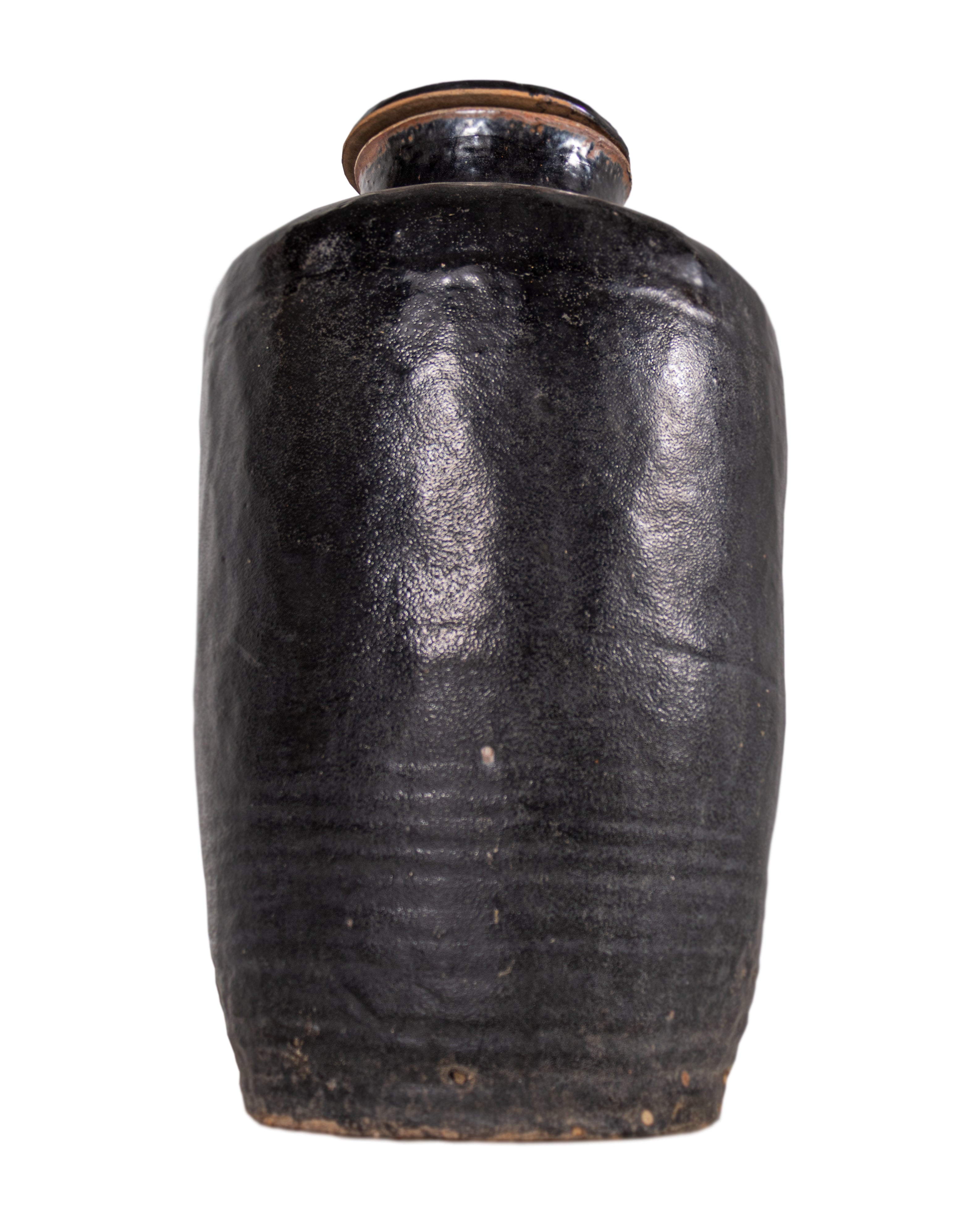 Ceramic Glazed Storage Jar with Lid