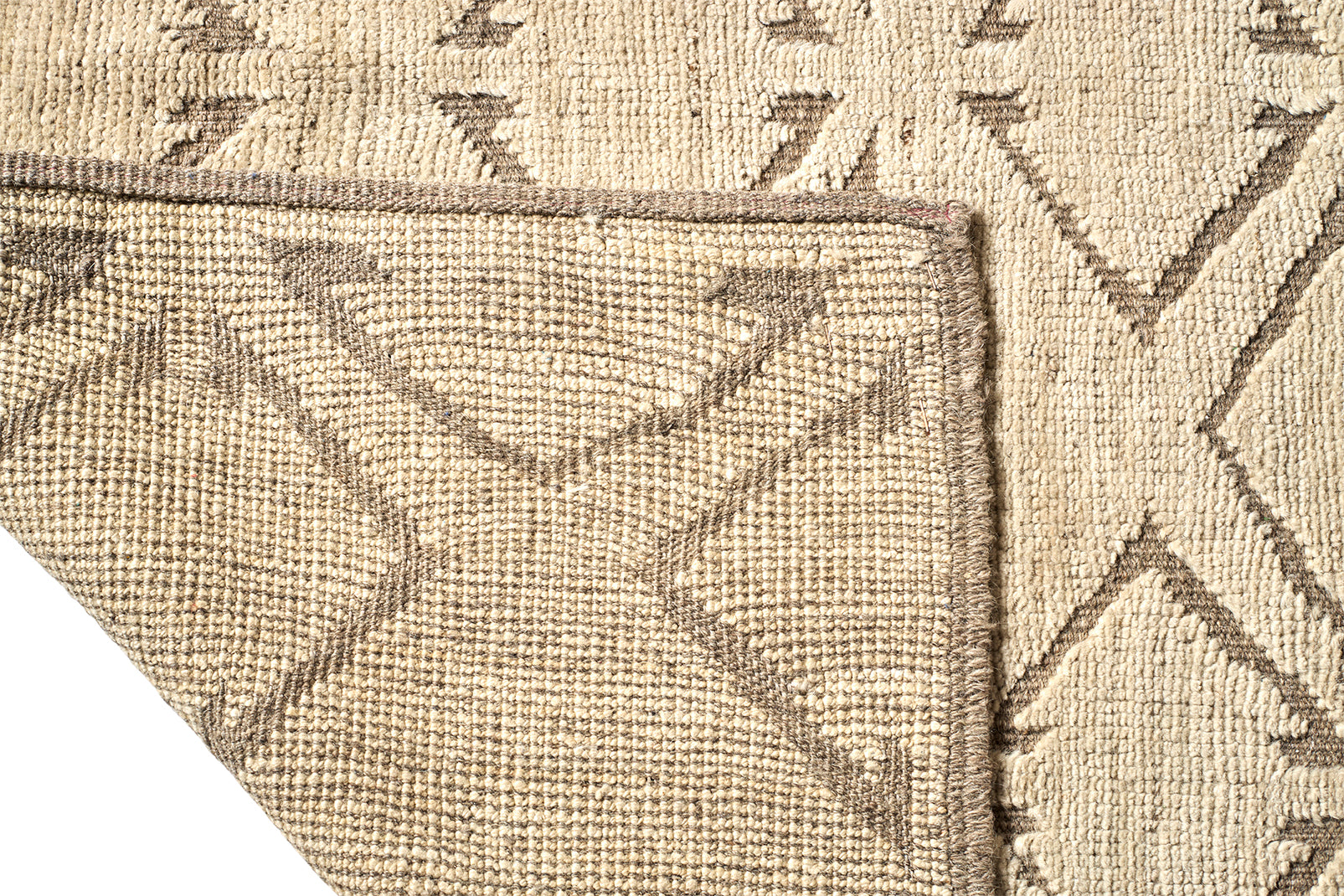 Organic Turkish Tulu Rug in Geometric Pattern