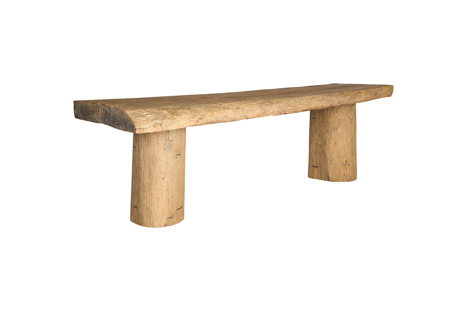 Large Serving Table Made From Reclaimed Elm Architectural Elements