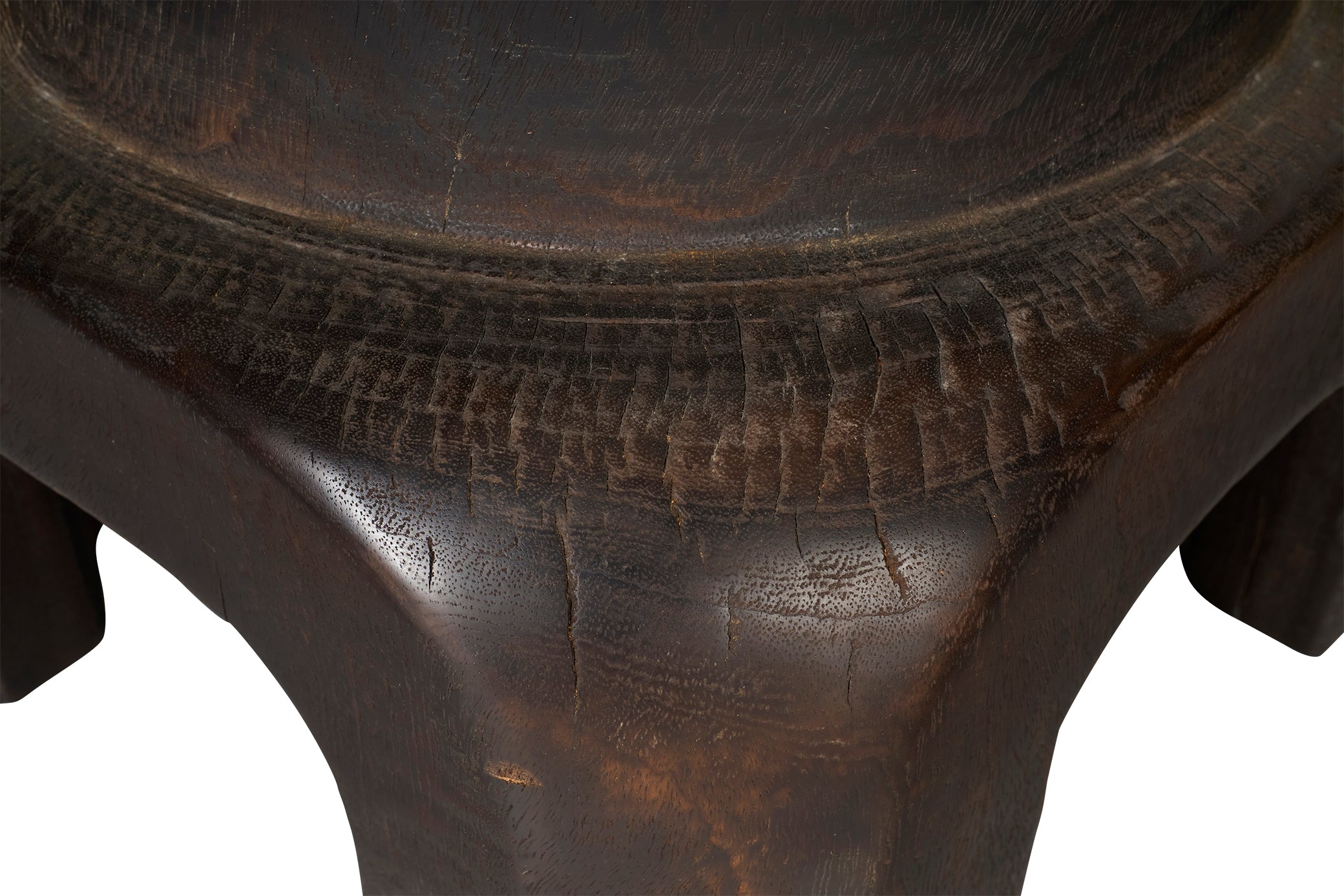 Weathered Patina Japanese Style Wood Side Table