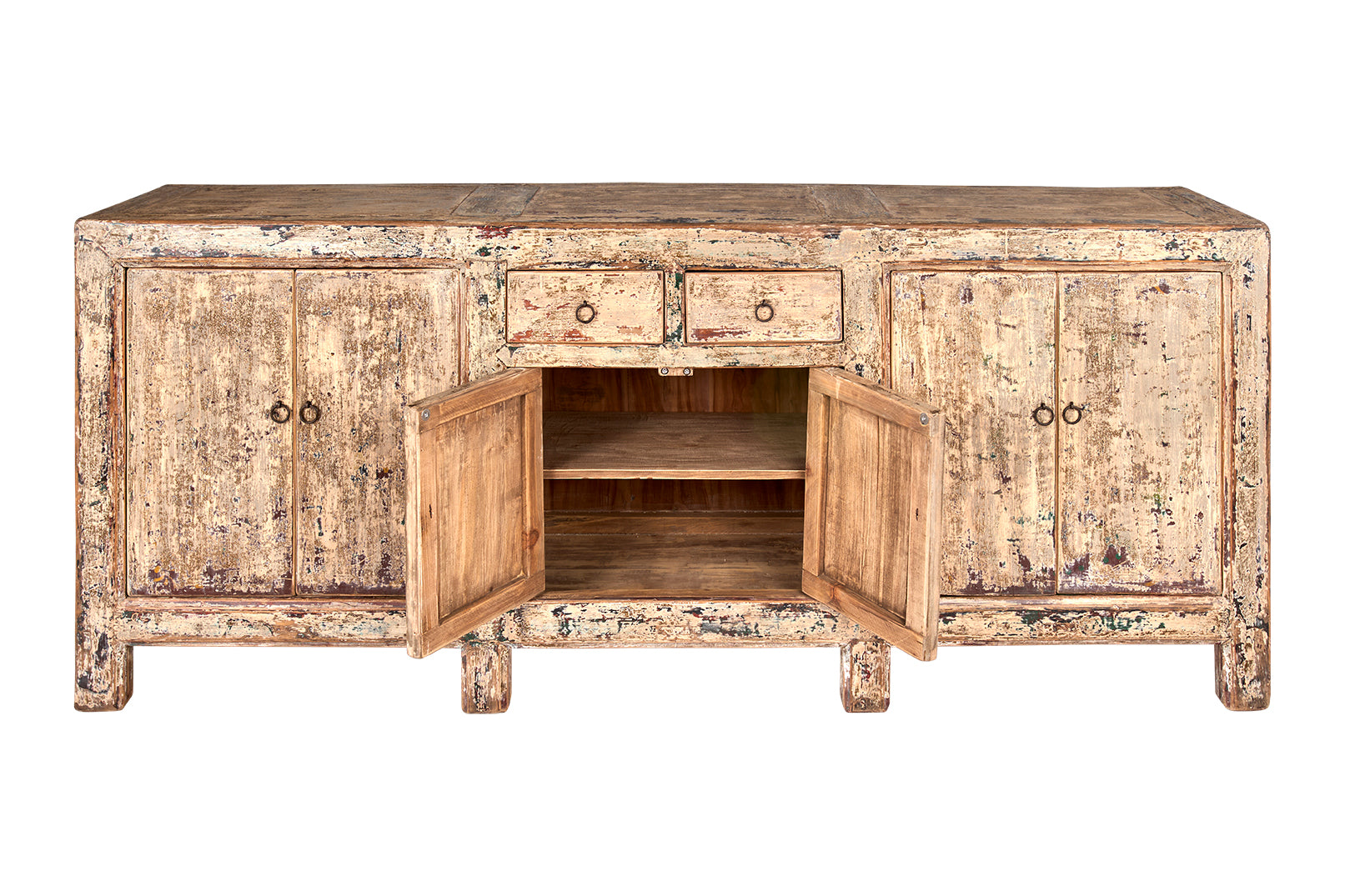 Six Door Two Drawer Server in Original Paint Patina