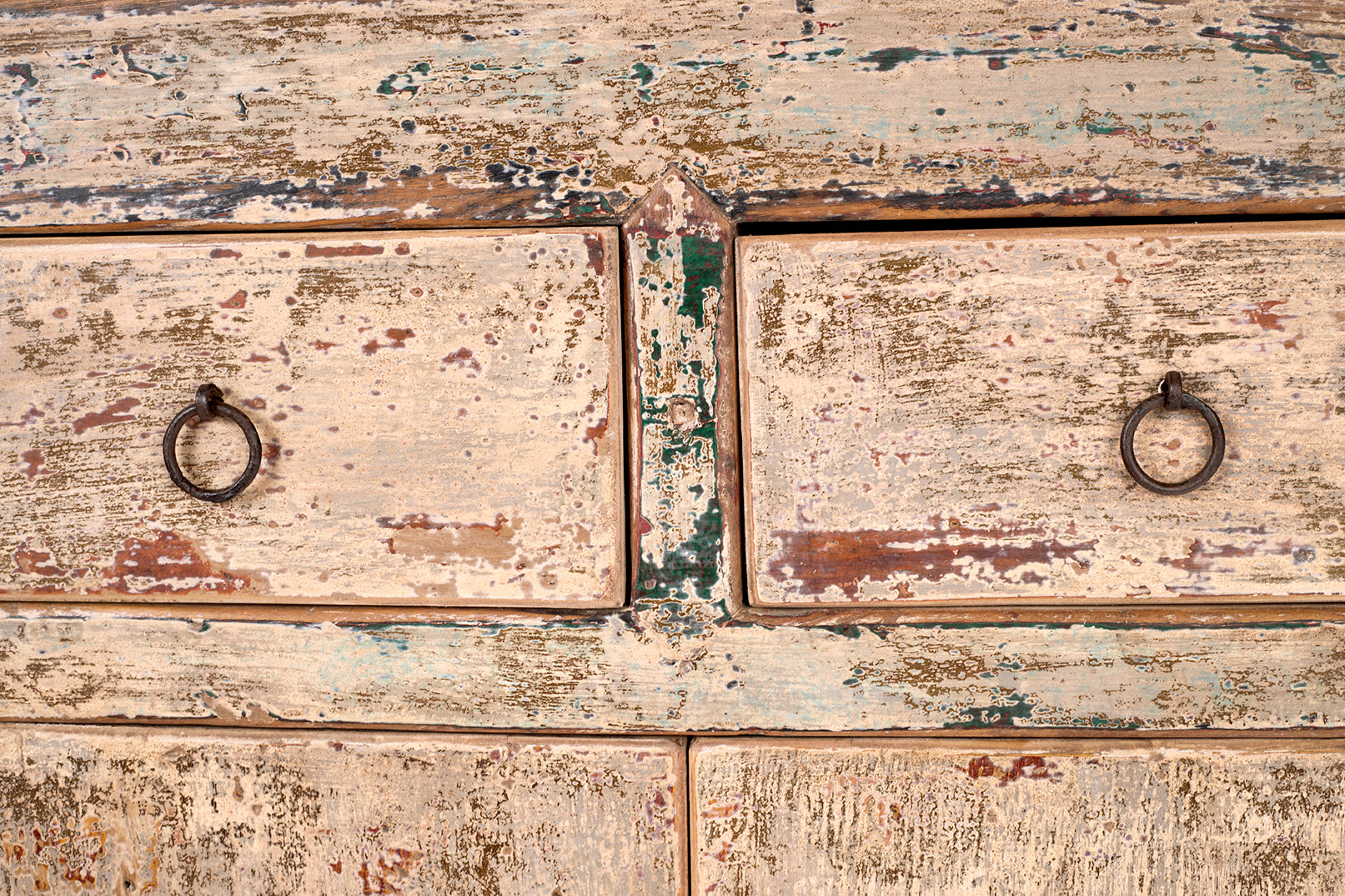 Six Door Two Drawer Server in Original Paint Patina