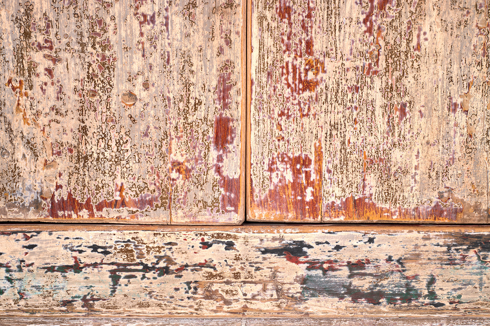 Six Door Two Drawer Server in Original Paint Patina