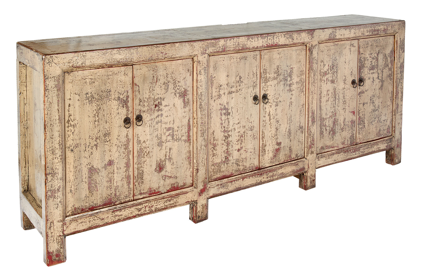 Six Door Server in Original Lacquered Paint Patina