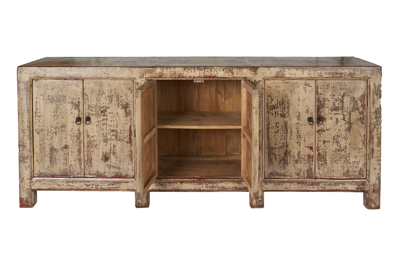Six Door Server in Original Lacquered Paint Patina