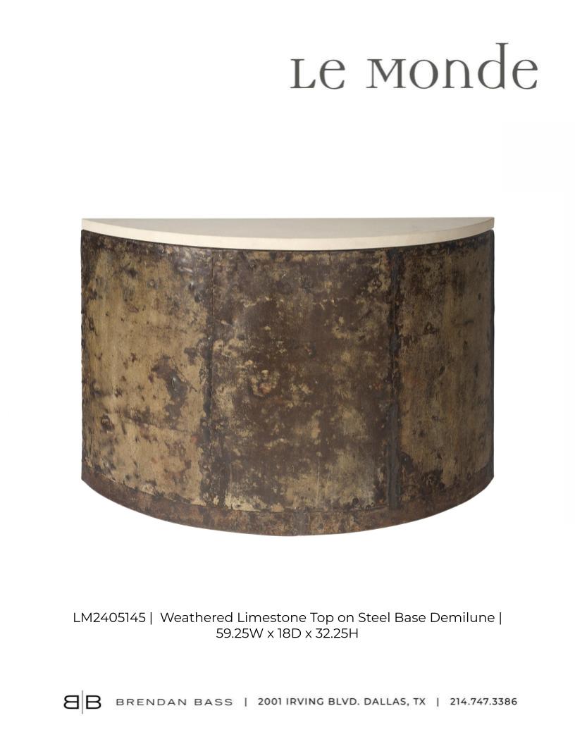 Reclaimed Tin Demi Lune