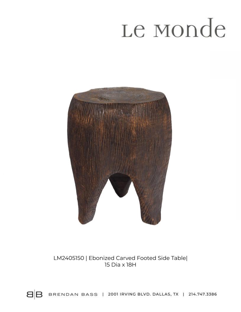 Carved Footed Side Table