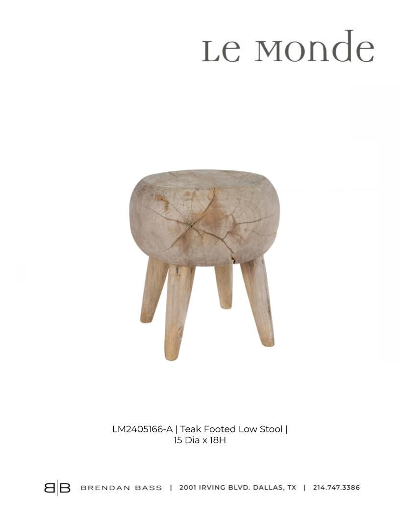 Teakwood Low Stool