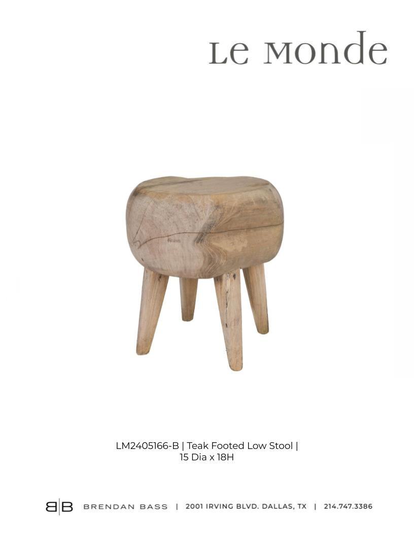 Teakwood Low Stool