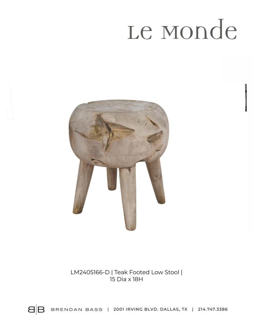 Teakwood Low Stool
