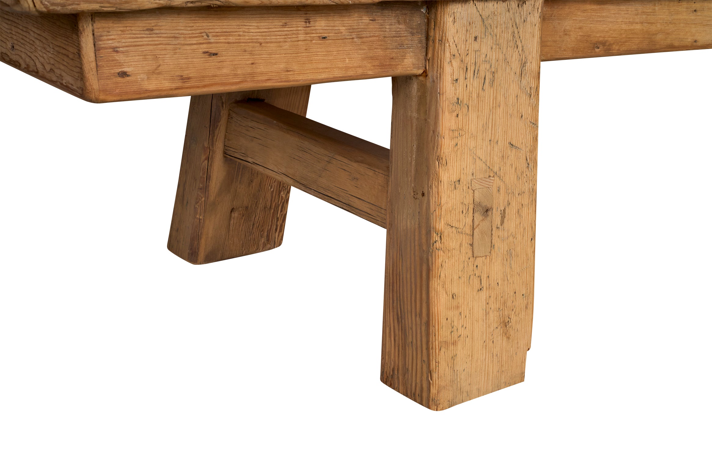 Monumental Reclaimed Elm Bench