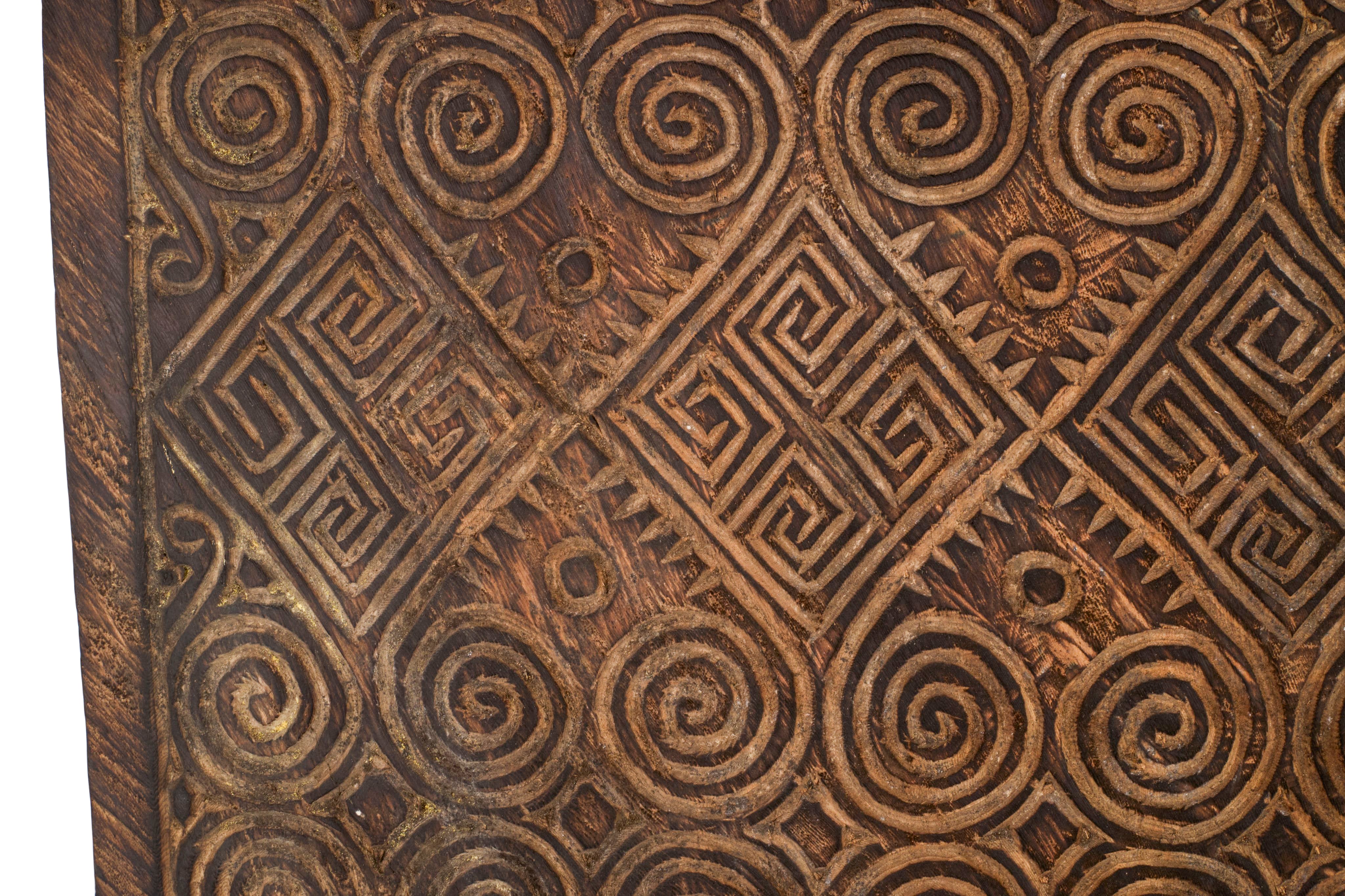 Pair of Intricately Carved Wooden Wall Panels