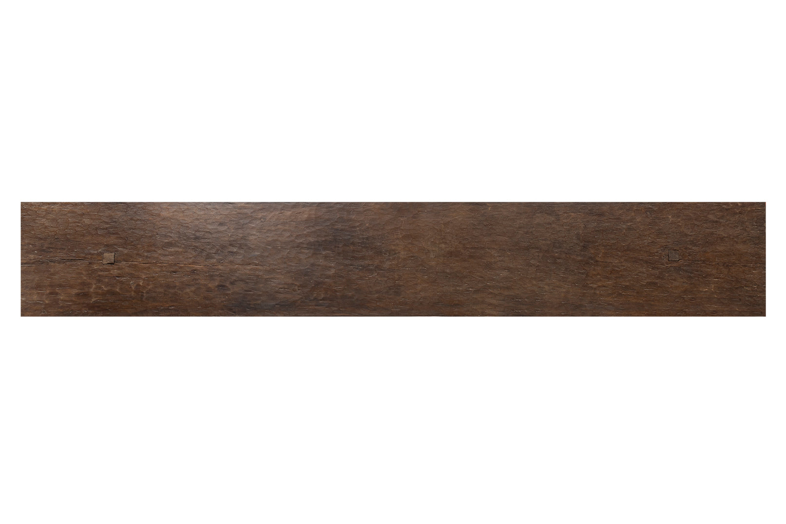 Elm Console Table with Geometric Double Pedestal Base