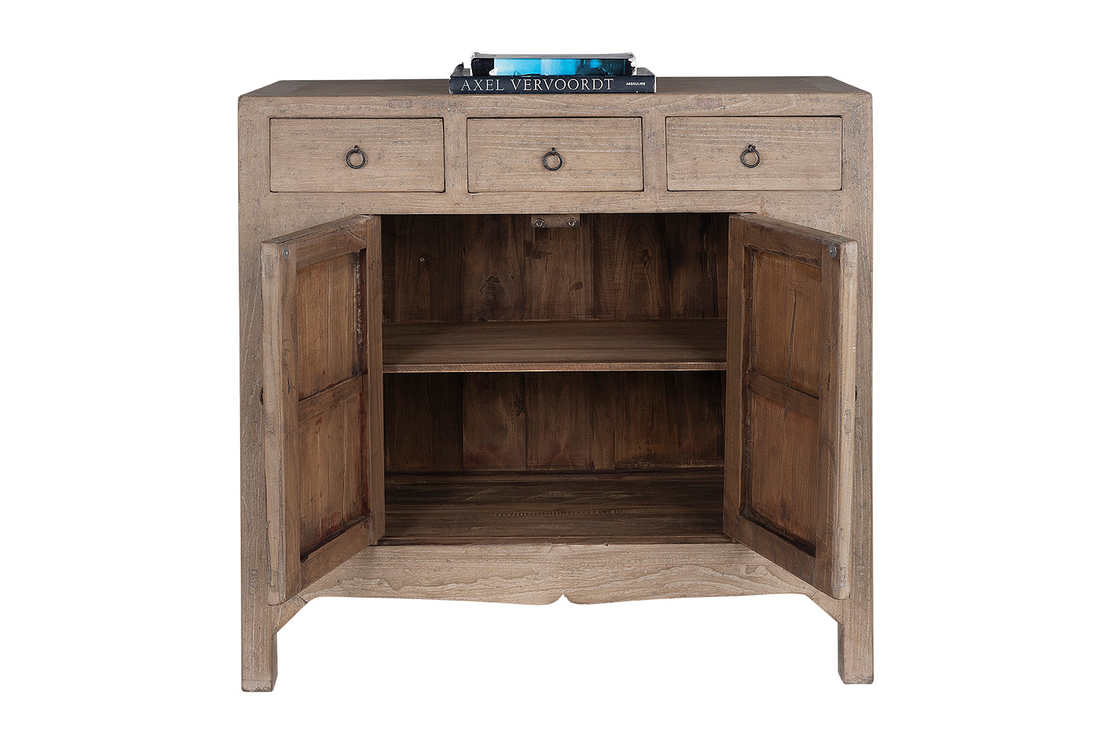 Three Drawer Two Door Server in Bleached Elm