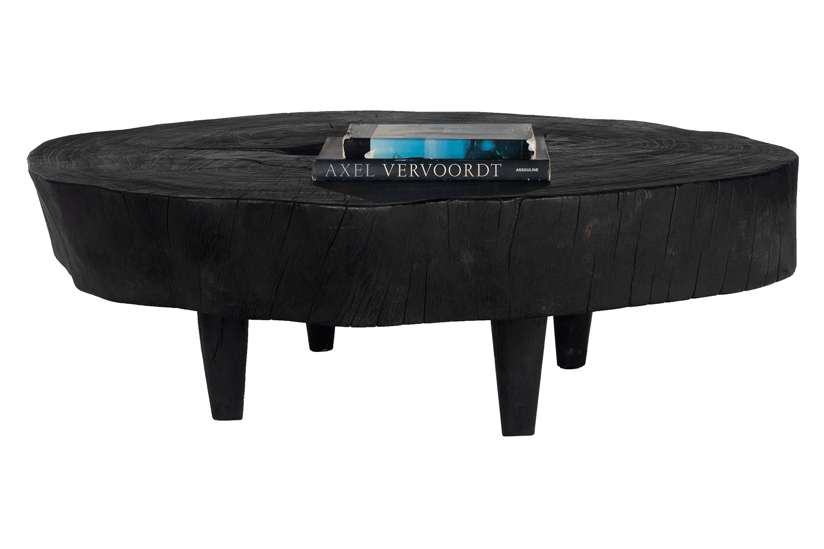 Ebonized Lychee Wood Coffee Table