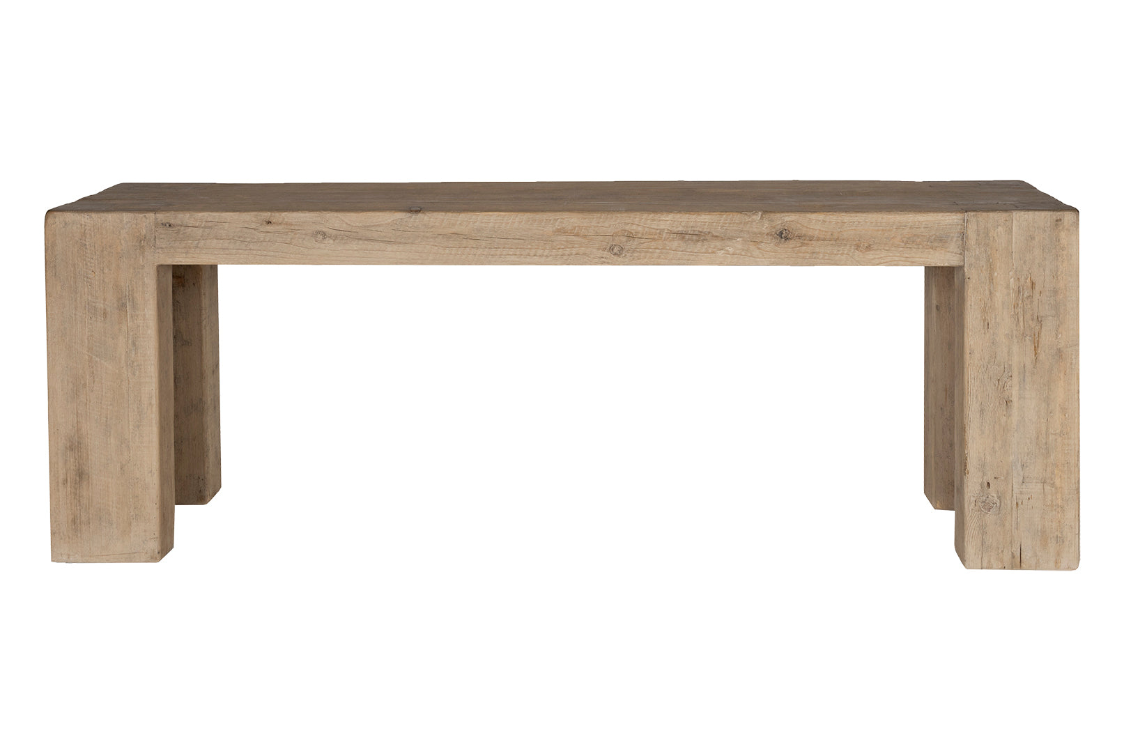 Reclaimed Elm Parsons Style Wood Console