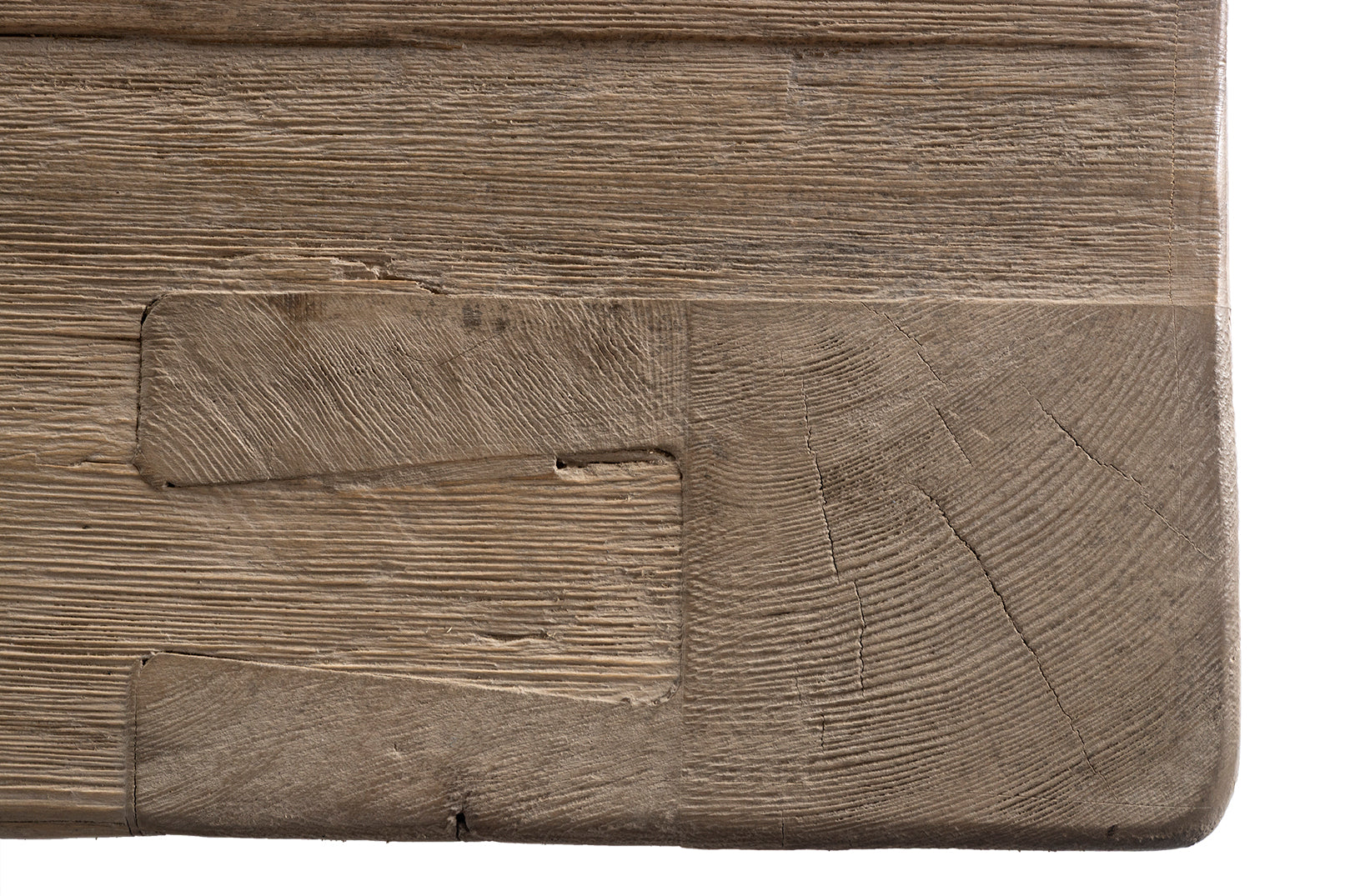 Reclaimed Elm Parsons Style Wood Console