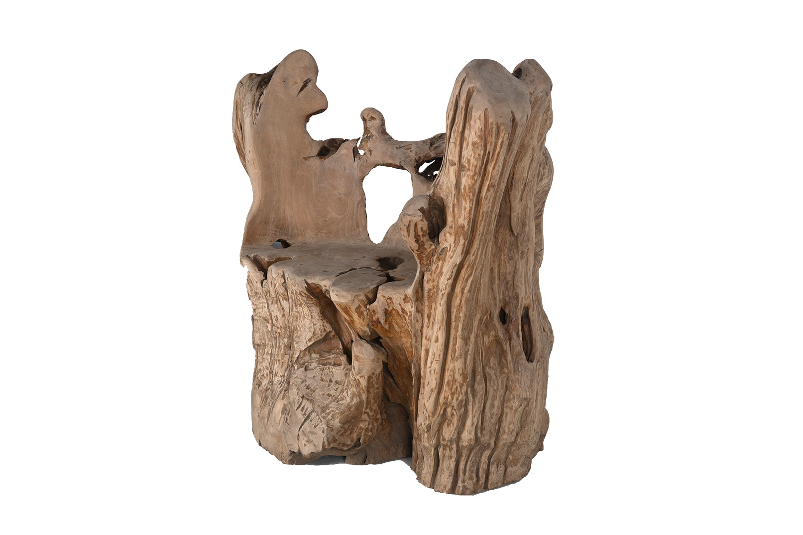 Organic Modern Teak Wood Garden Steat