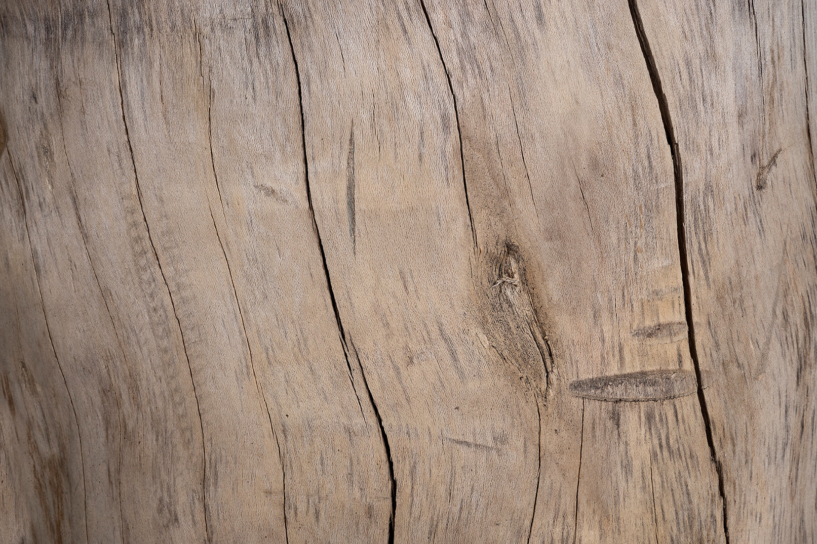 Oak Trunk Base with Lueders Limestone Top Dining Table