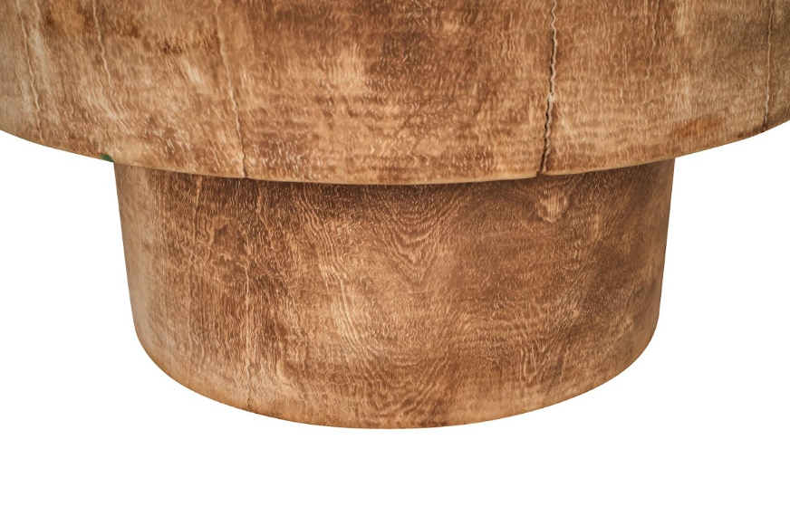 Bleached Round Side Table