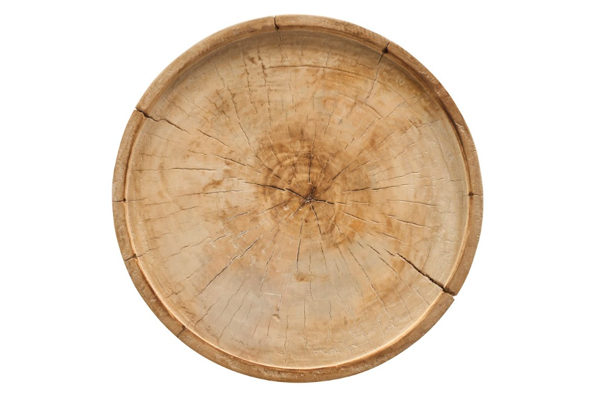 Bleached Round Side Table