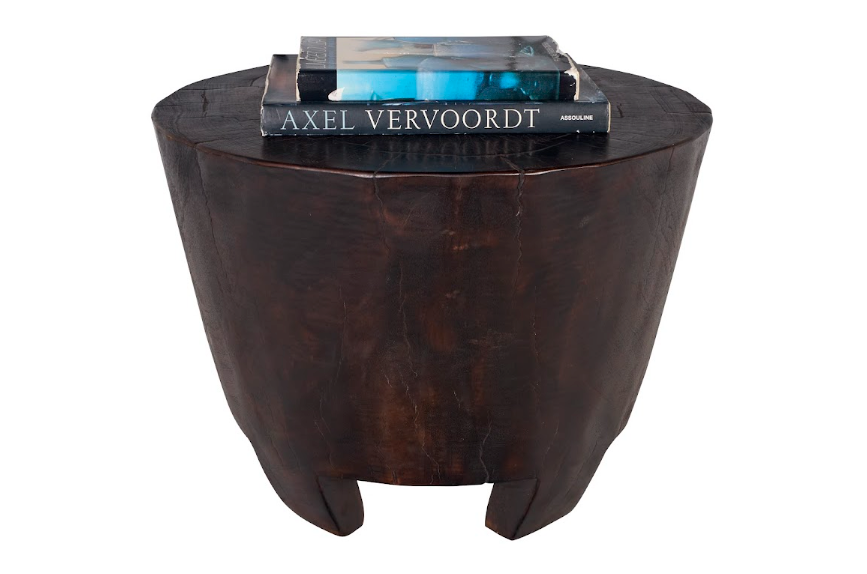 Ebonized Lychee Tapered Footed Size Table