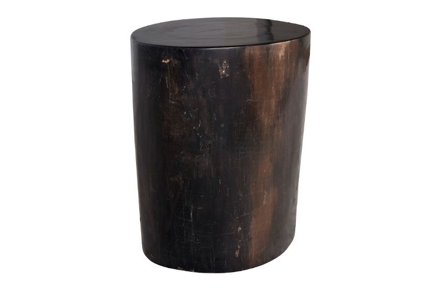 Petrified Onyx Solid Stone Side Table