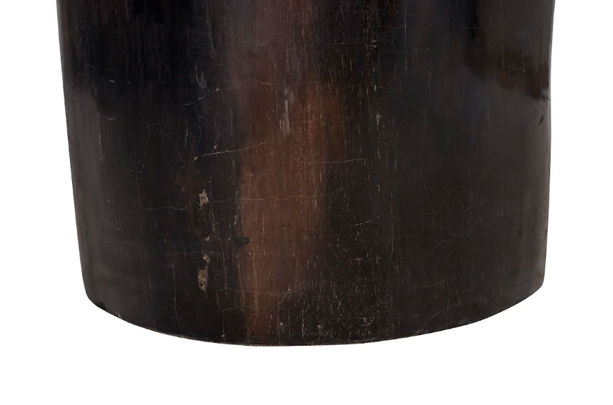 Petrified Onyx Solid Stone Side Table