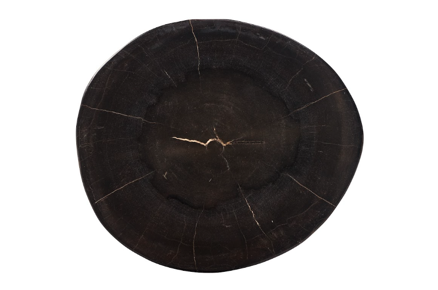 Petrified Onyx Solid Stone Side Table