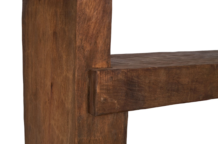 Reclaimed Wood Railway Bench