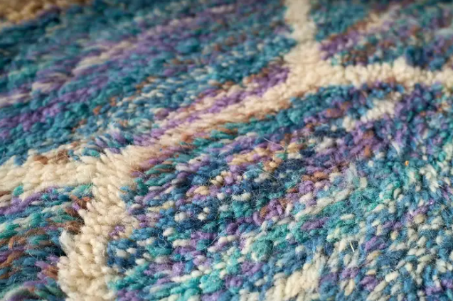 Moroccan Berber Rug in Cool Multi Tone Weave