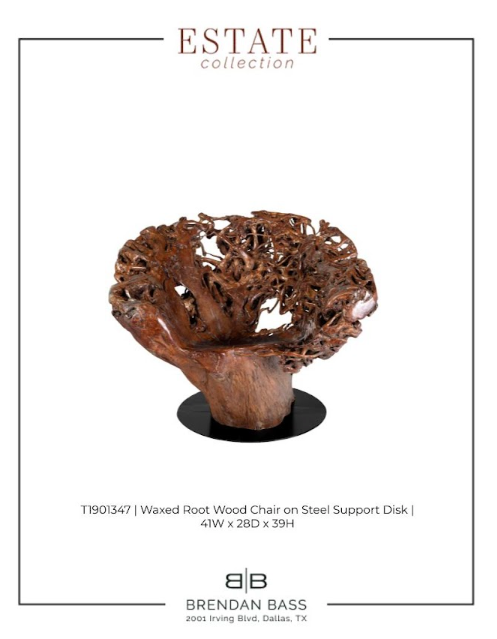 Massive Waxed Root Chair
