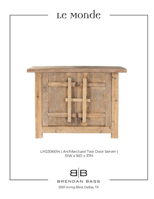Two Door Architectural Cabinet