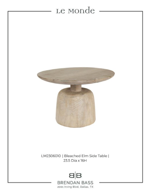 Bleached Side Table