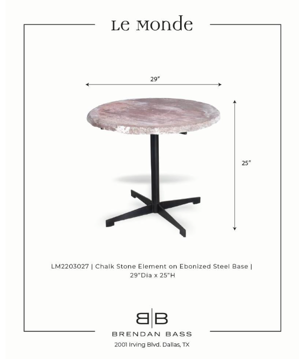 Chalkstone Top on Steel Base