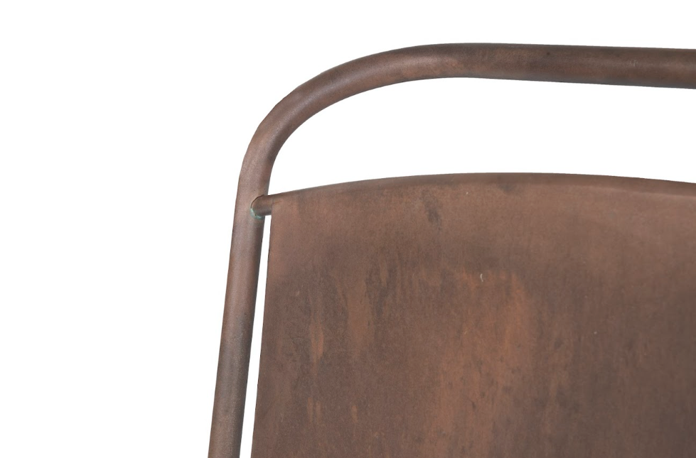 Pair of Leavitt Weaver Copper Side Chairs with Makers Mark
