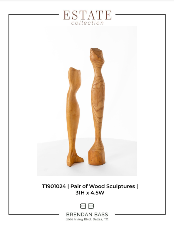 Pair of Wood Sculptures