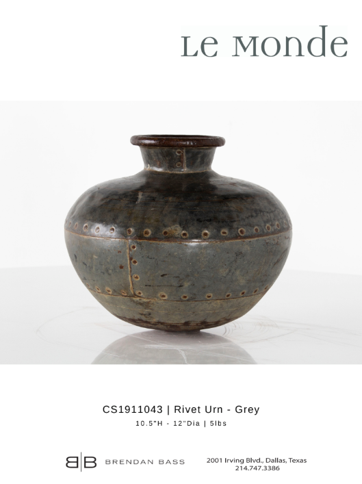 Metal Jar with Panel Design