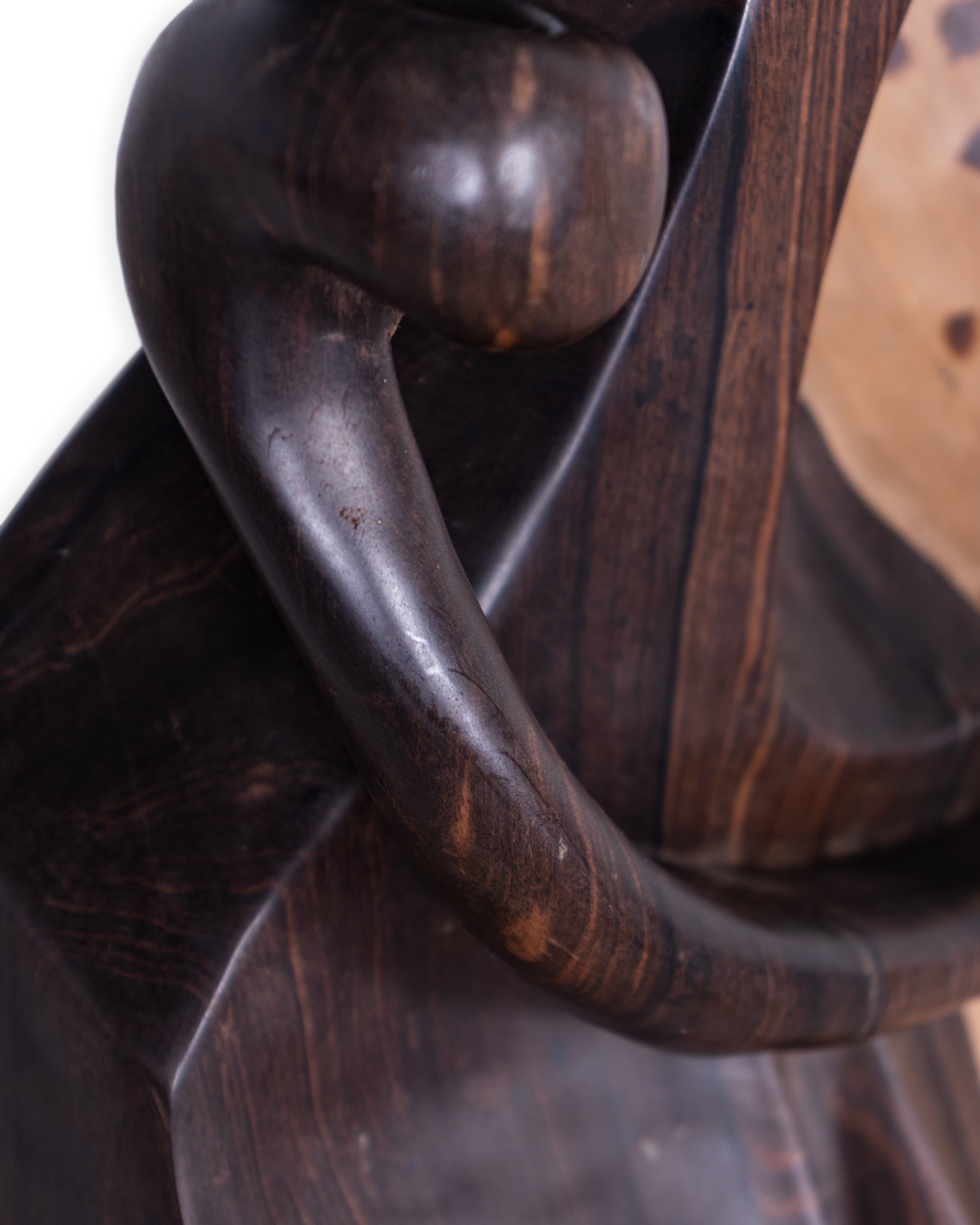 Carved Ebony Abstract Bust