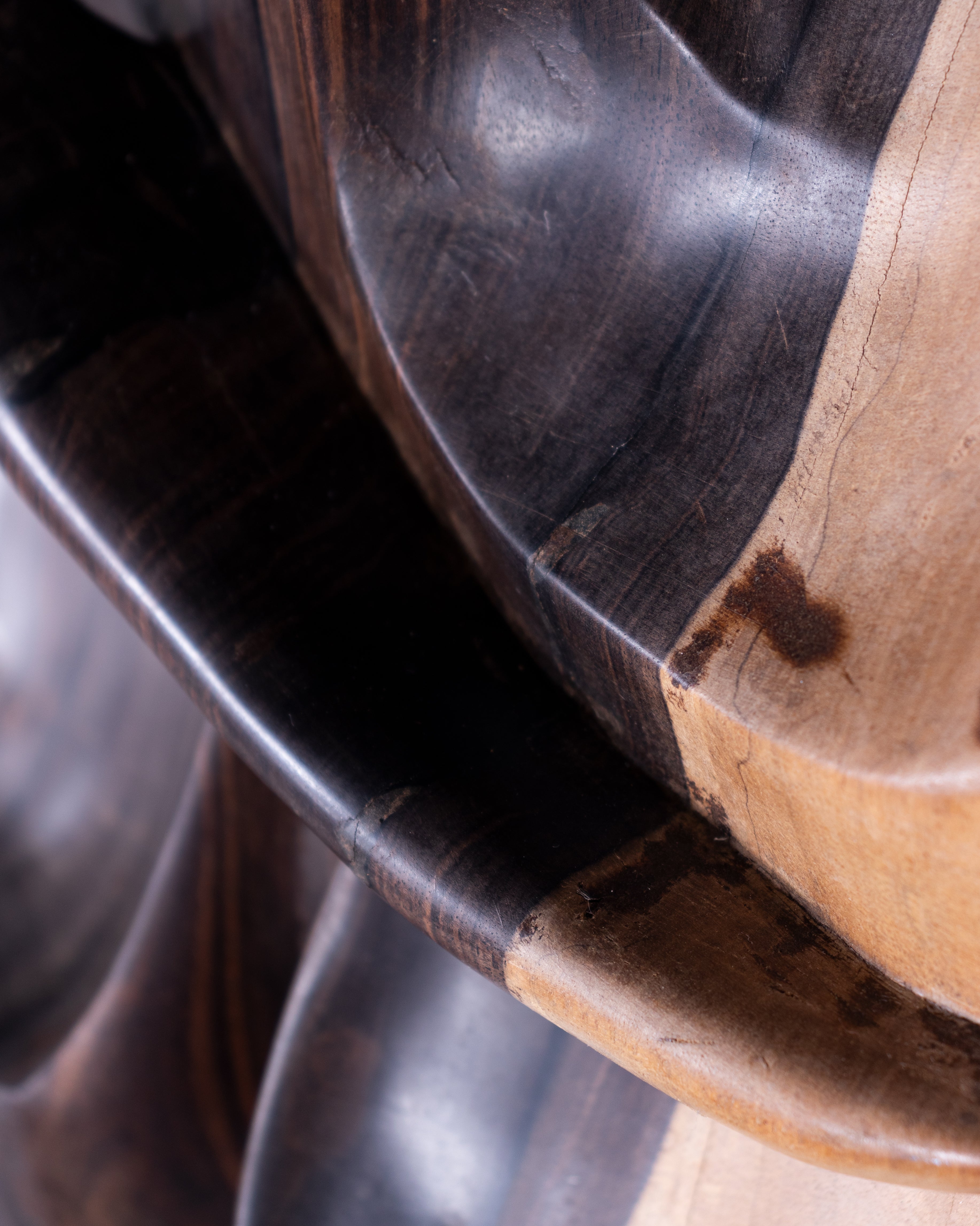 Carved Ebony Abstract Bust