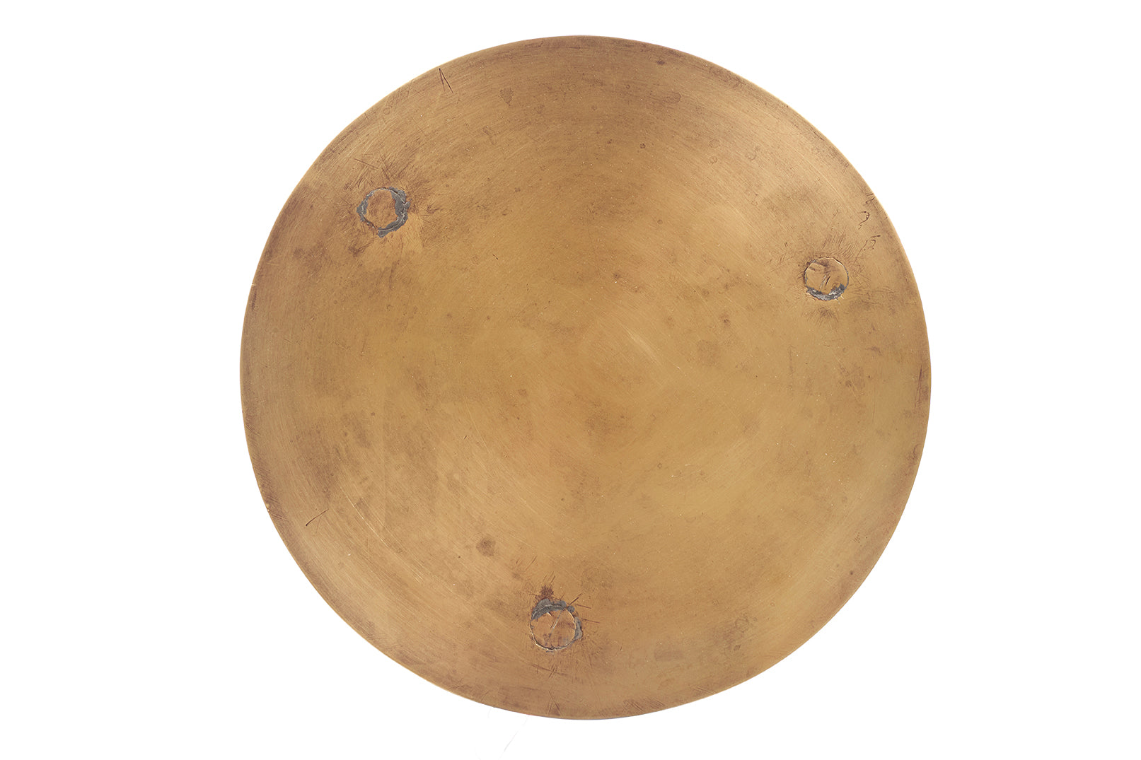 Industrialist Two Tiered Brass Accent Table