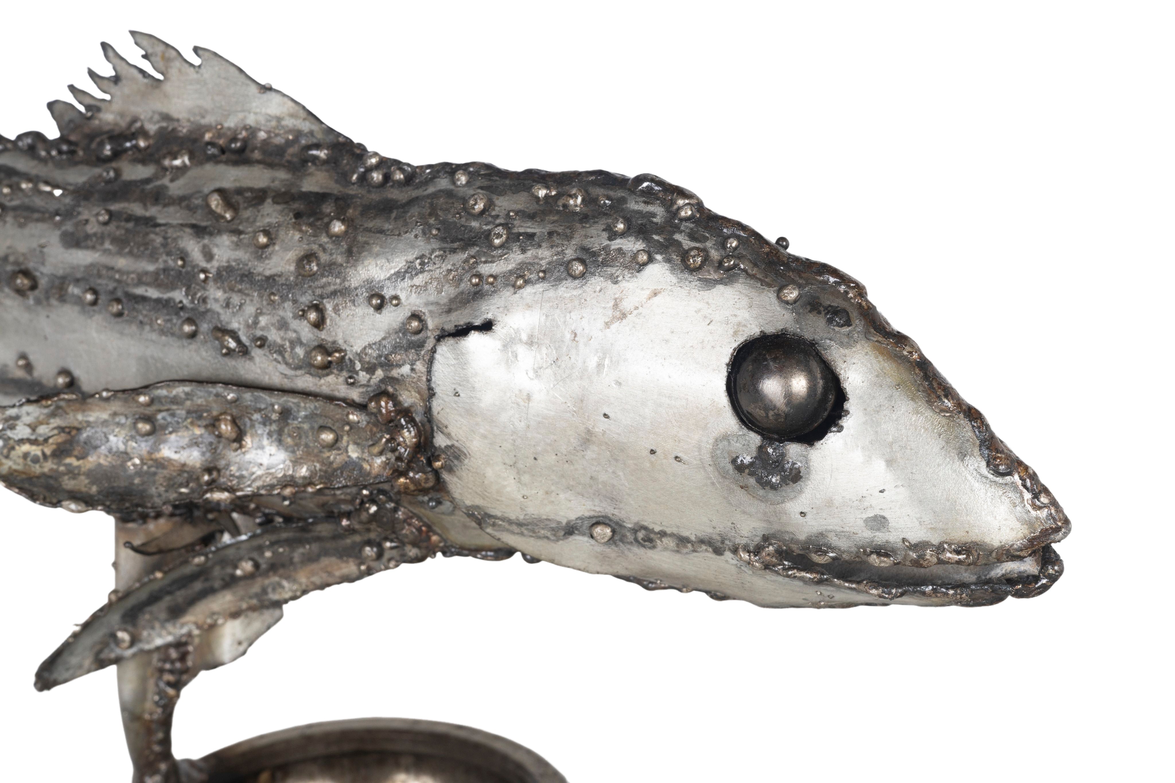 Brutalist Fish Sculpture