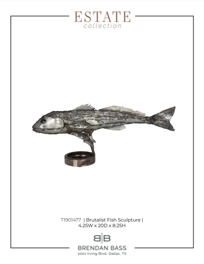 Brutalist Fish Sculpture