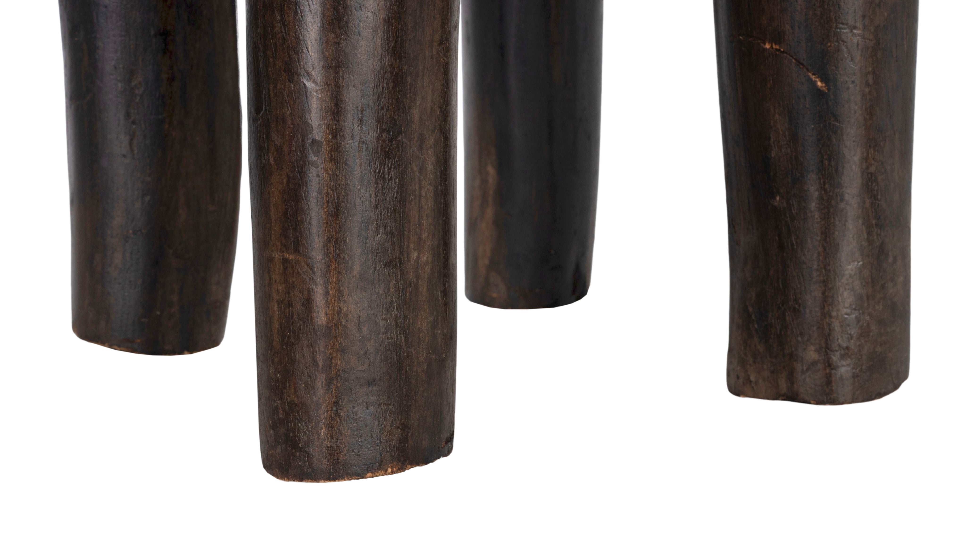 West African Carved Wood Stool