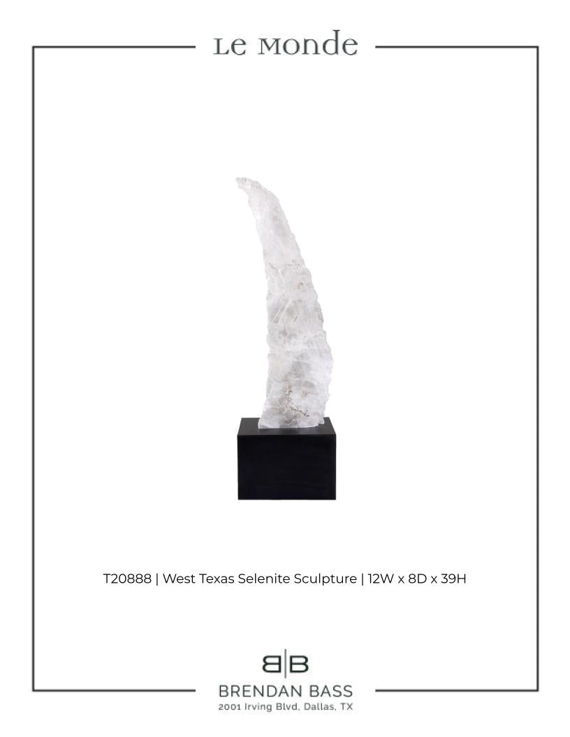 Selenite Sculpture on Mount