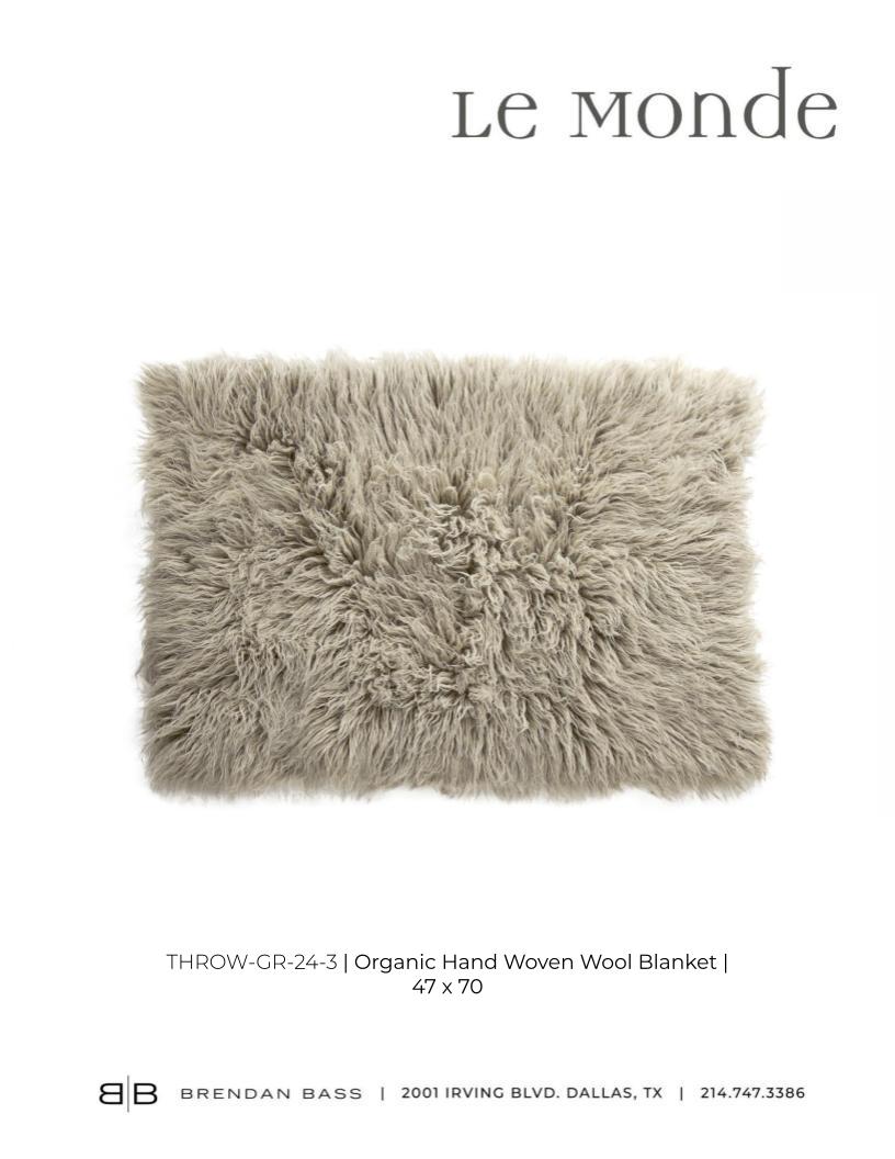 Organic Ukranian Hand Woven Wool Blanket