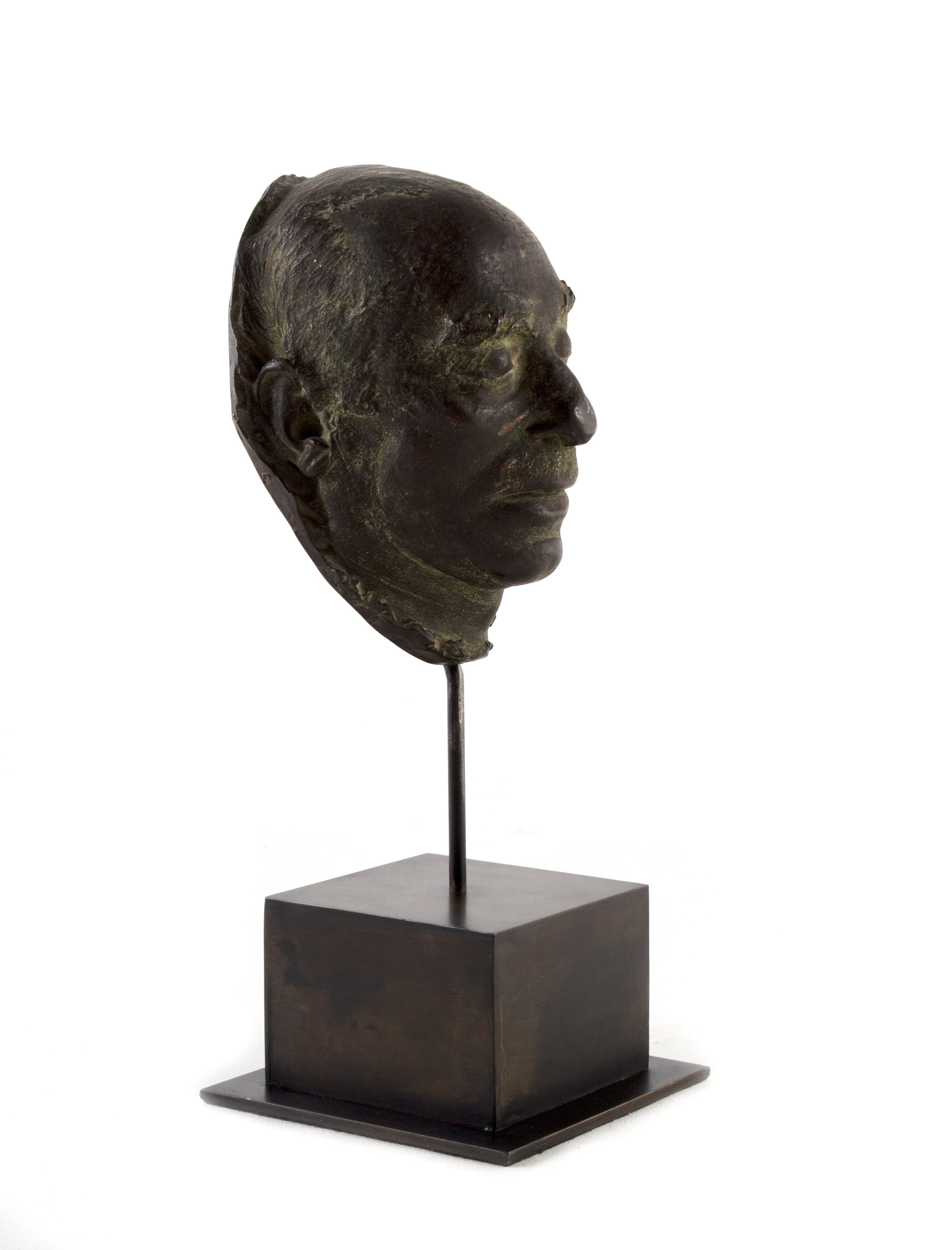 Cast Bronze Bust of Artist Mafai