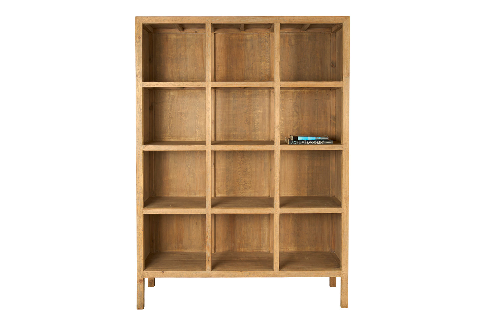 Reclaimed Elm Twelve Shelf Bookcase