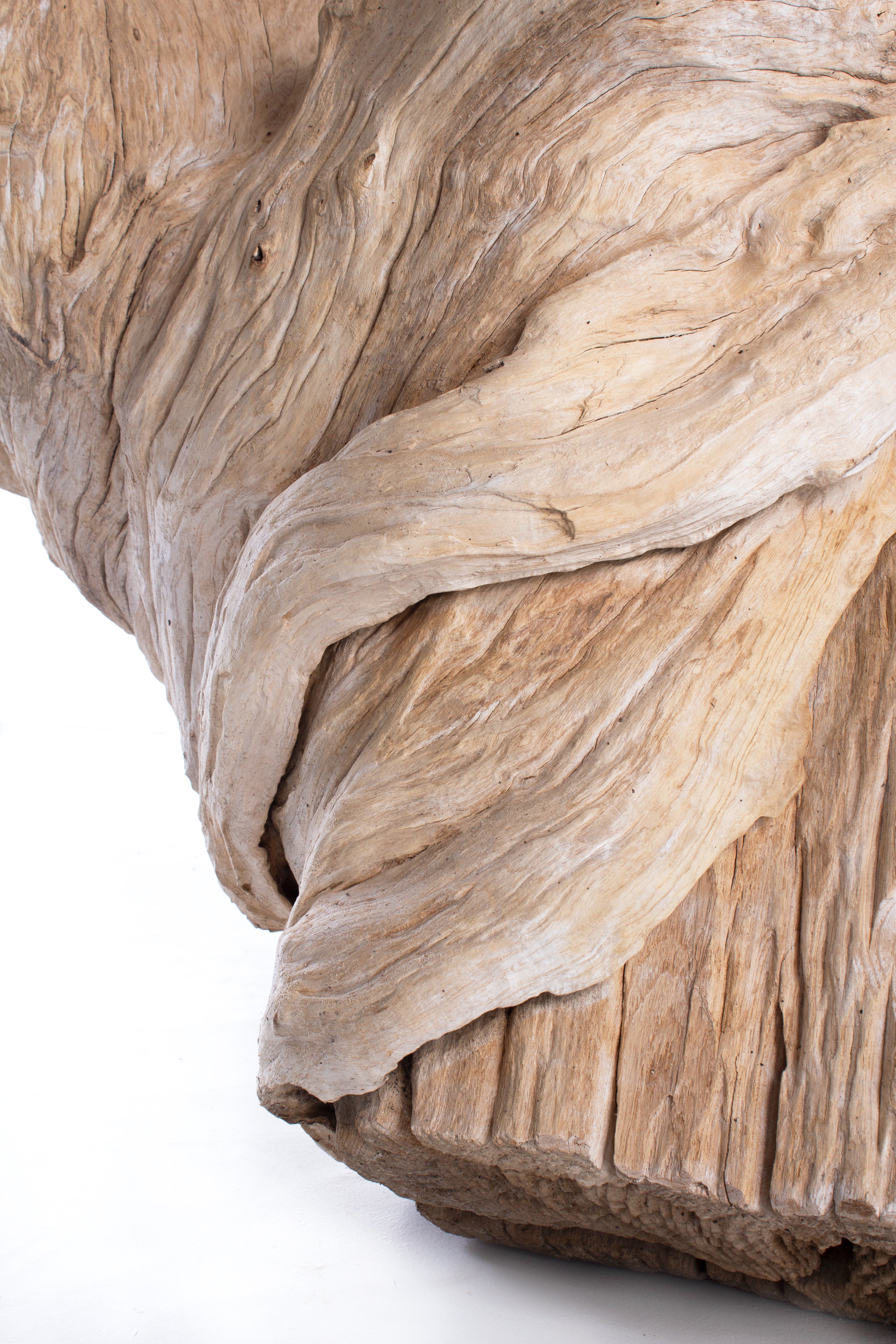 Organic Modern Teak Wood Console Table